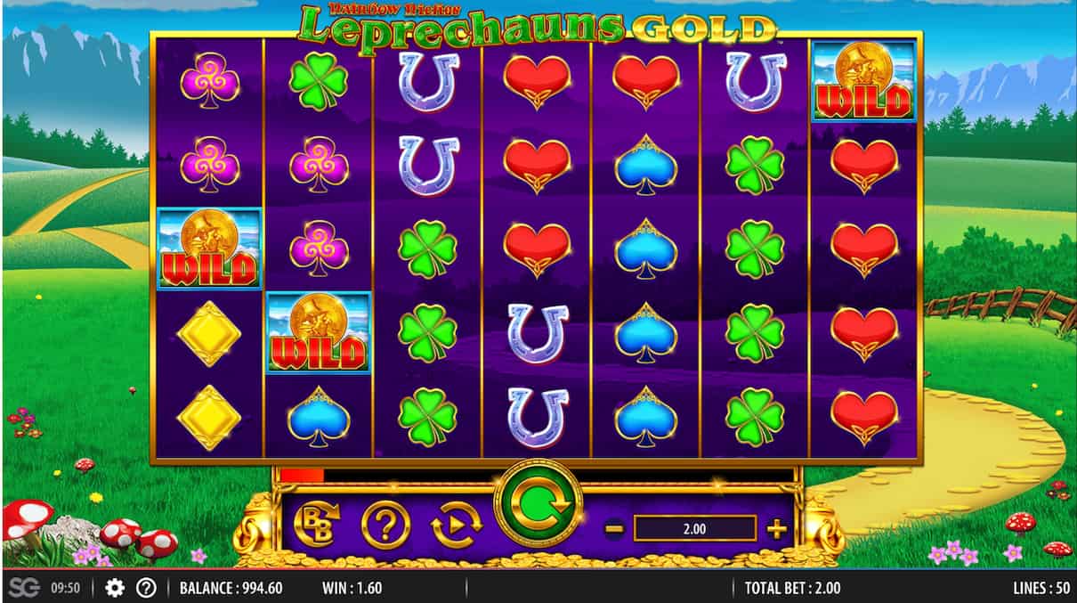 real money slots Rainbow Riches Leprechauns Gold