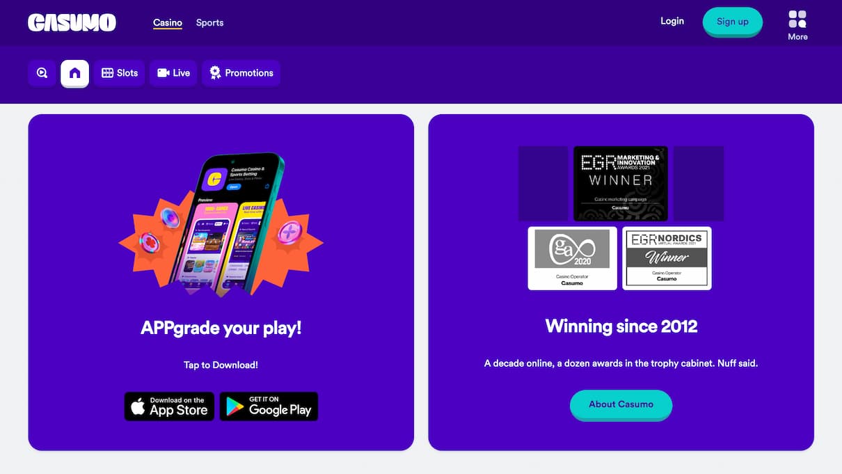 Casumo Non UK Mobile Casino