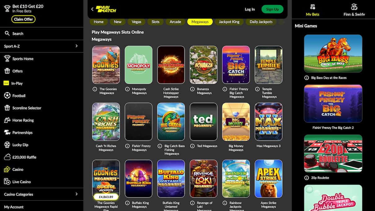 Parimatch Fast Withdrawal Casino