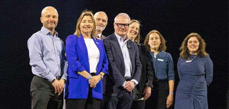 West Midlands Mayor Richard Parker with Jon Eastwood from National Lottery Community Fund, Lisa Dodd-Mayne from Sport England, Andrew Stokes from VisitEngland, Liz Johnson from Arts Council England, Claudia Kenyatta and Louise Brennan from Historic England.
