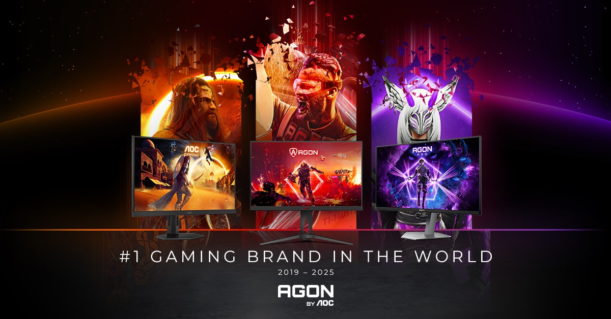 AGON by AOC are the world’s best gaming monitor brand for sixth consecutive year