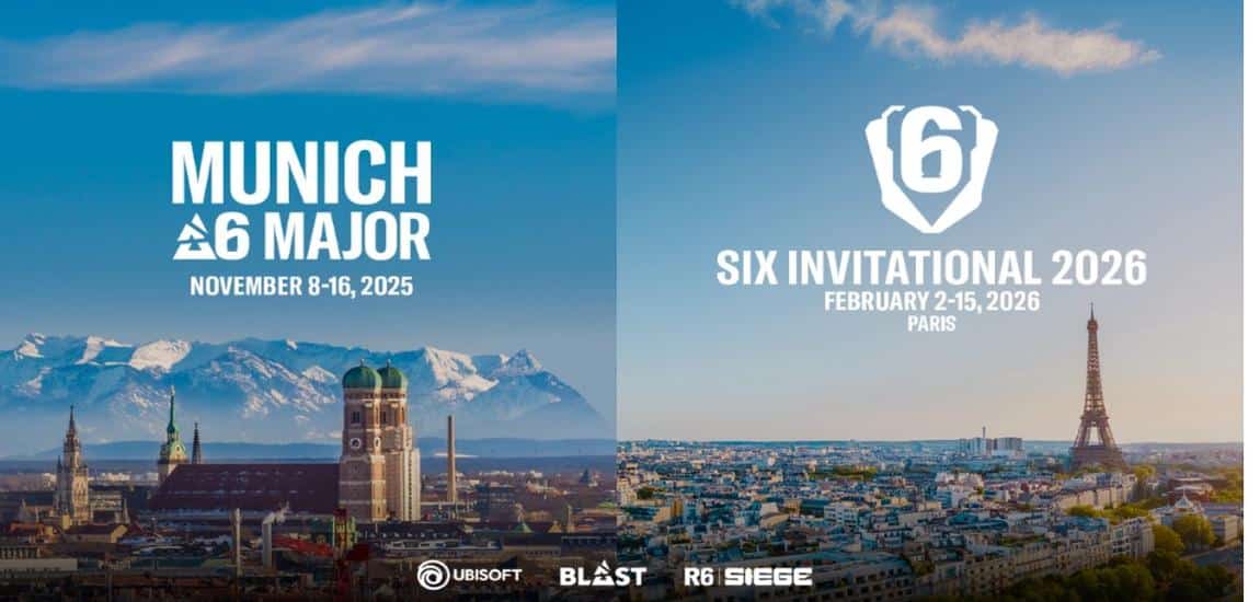 Blast and Ubisoft reveal R6 Major and Six Invitational destinations