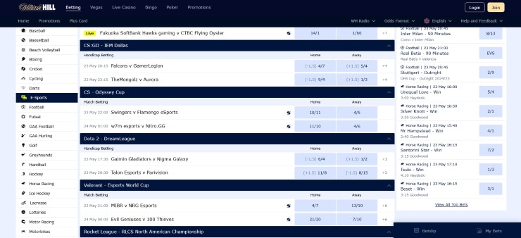 CSGO Betting Sites William Hill