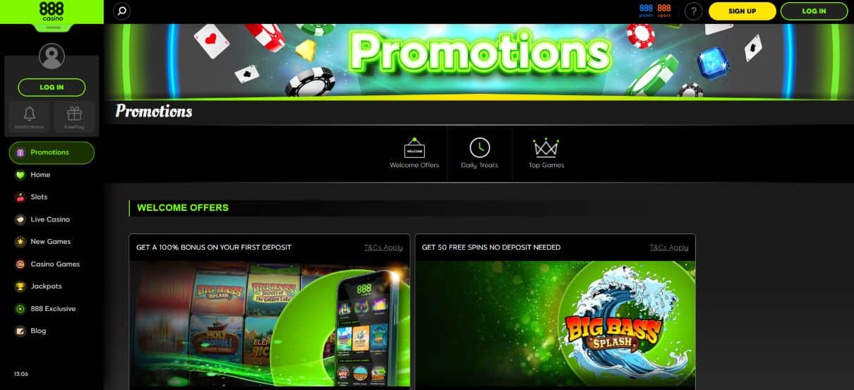 Casino Bonus Offers 888Casino