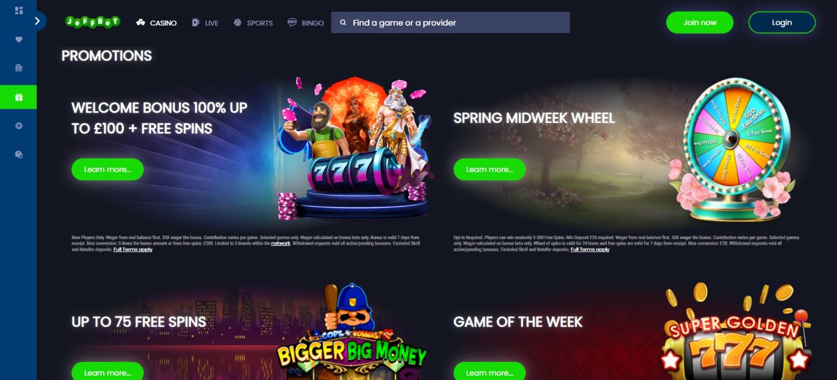 Casino Bonus Offers Jeffbet