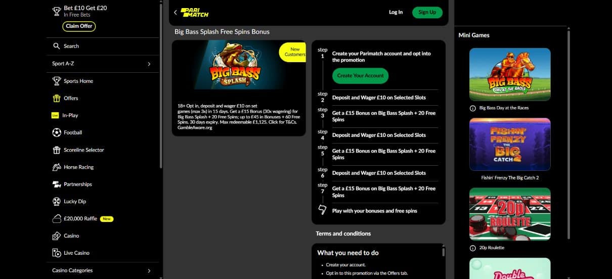 Casino Bonus Offers Parimatch