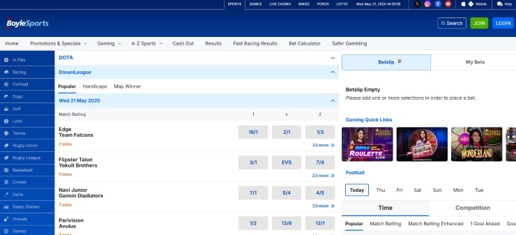 Dota 2 Betting Sites BoyleSports