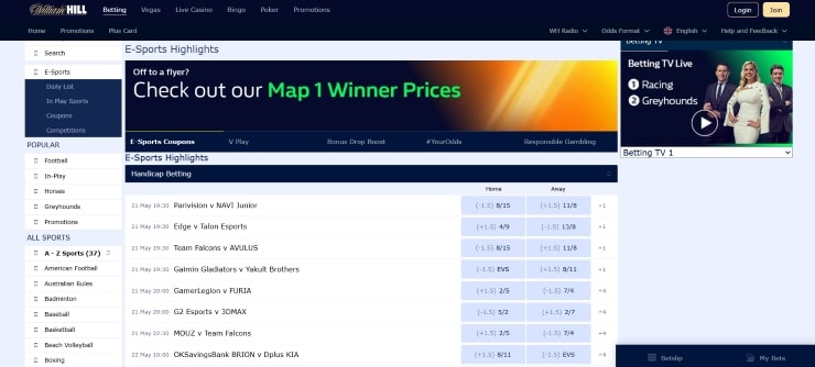 Dota 2 Betting Sites William Hill