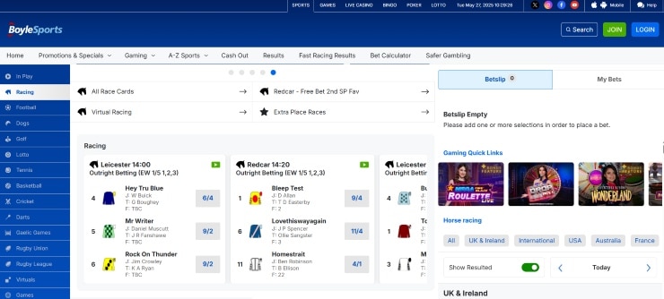 Horse Racing Betting Sites Not on Gamstop BoyleSports