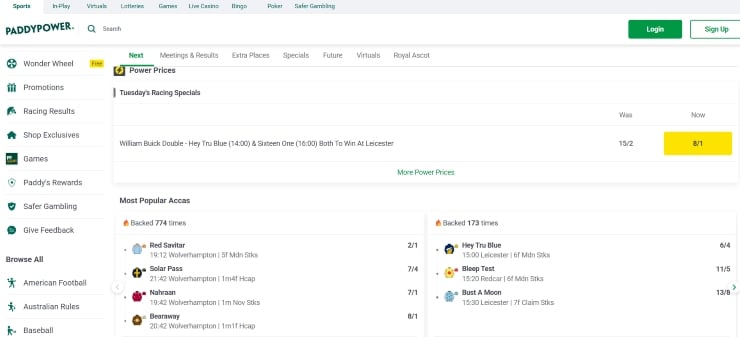 Horse Racing Betting Sites Not on Gamstop Paddy Power