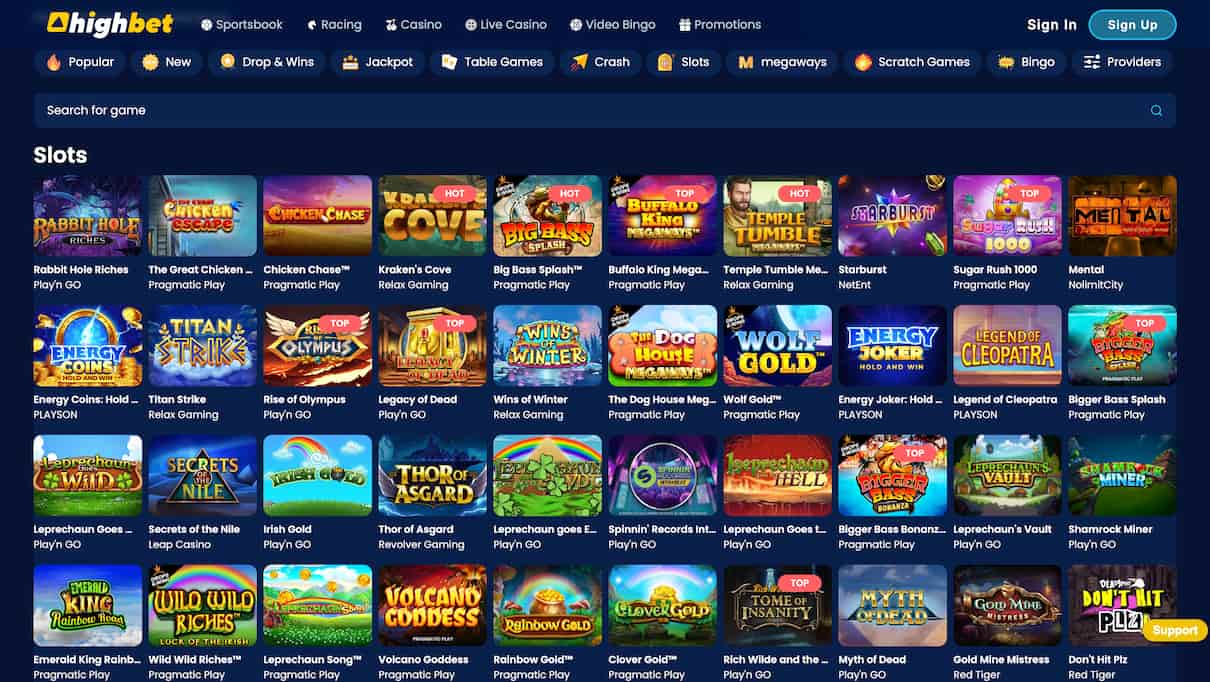 Highbet PayPal Casino