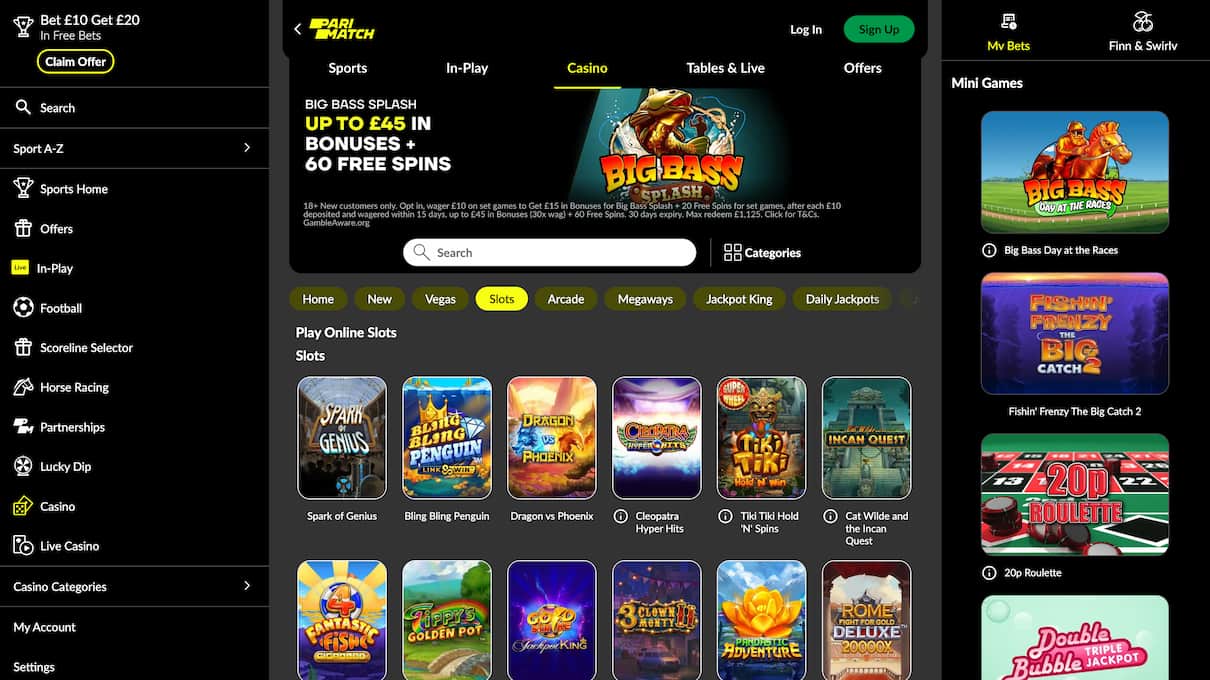 Parimatch PayPal Casino