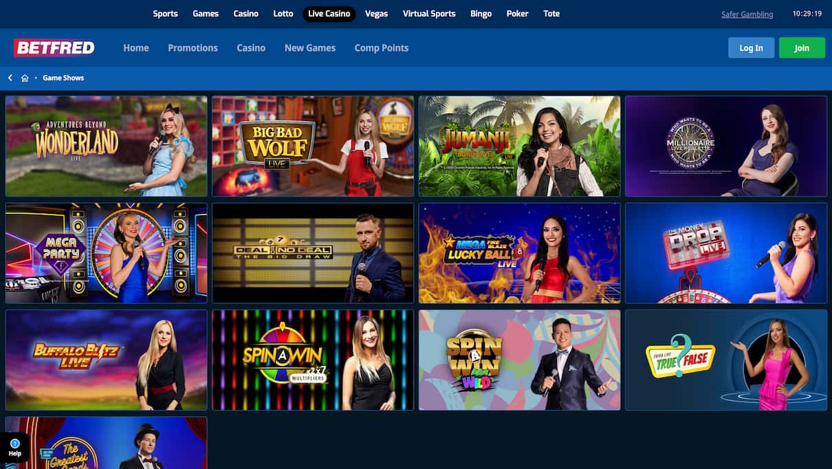 Betfred Best Live Casino