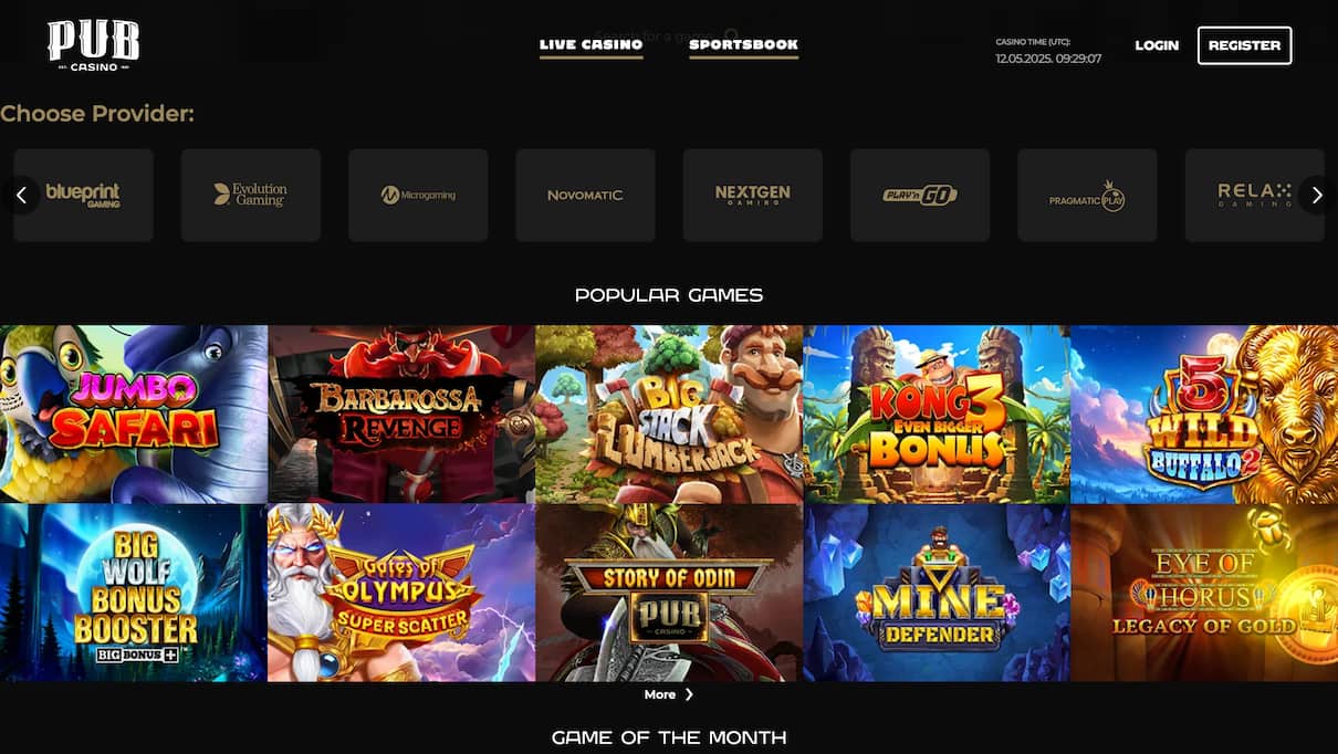 Pub Casino Independent Casino UK