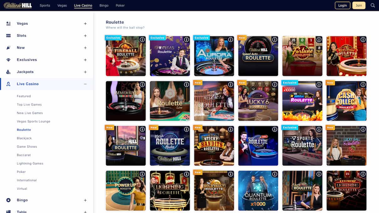William Hill Best Roulette Site