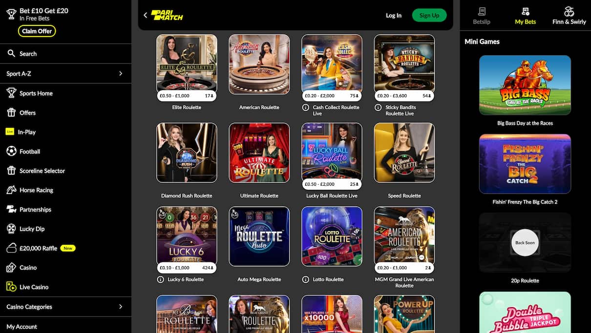 Parimatch Best Roulette Site