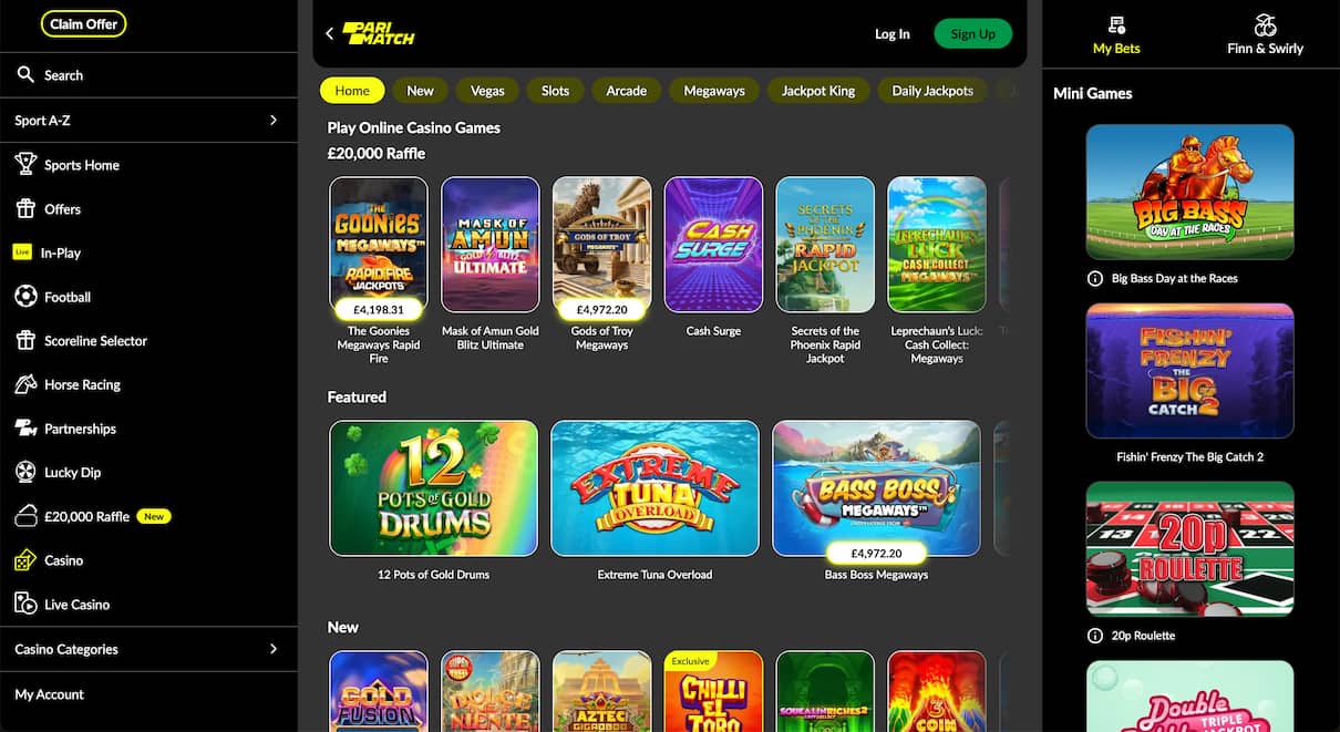 Parimatch Best Payout Casino