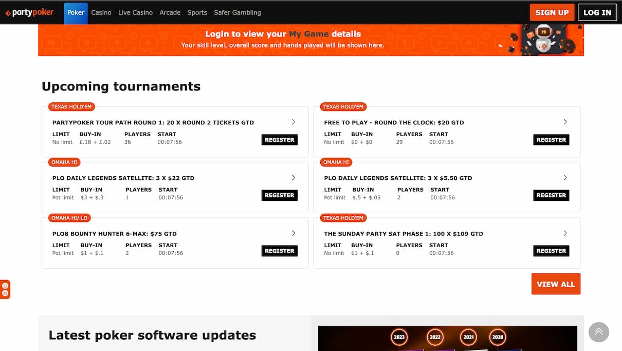PartyPoker Best Poker Site