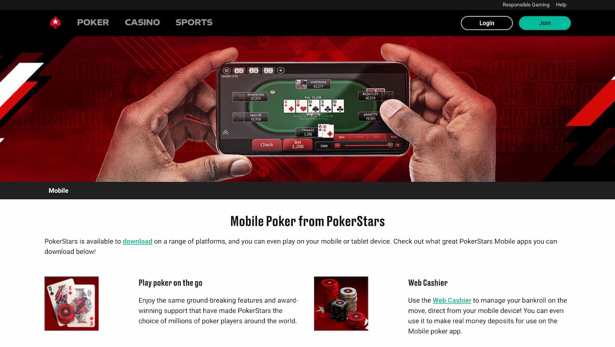 PokerStars Poker Apps