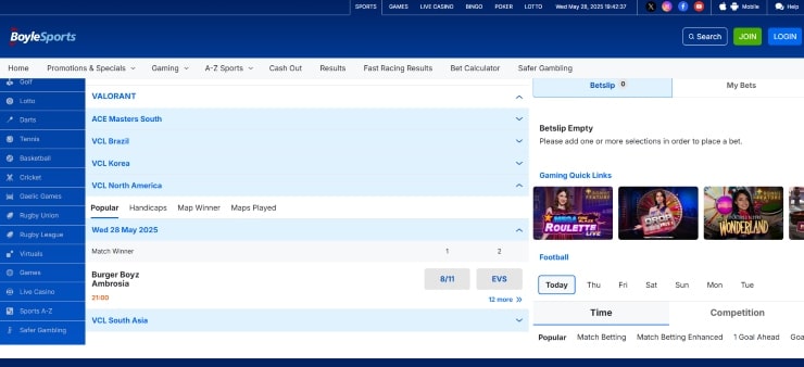 Valorant Betting Sites BoyleSports
