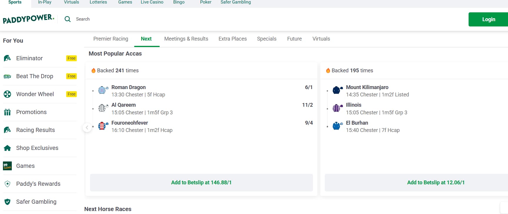 paddy power horse racing