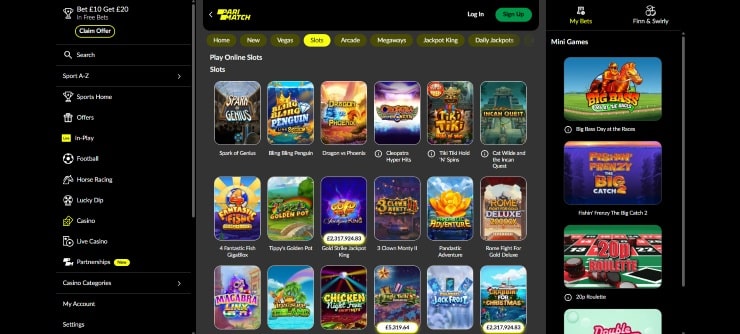 £5 Deposit Casino Sites Parimatch