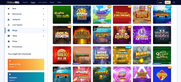 £5 Deposit Casino Sites William Hill