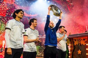 Team Liquid winning Dota 2 The International 2024