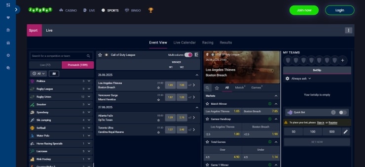Call of Duty Betting Sites Jeffbet