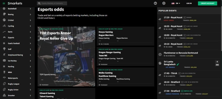 Rocket League Betting Smarkets