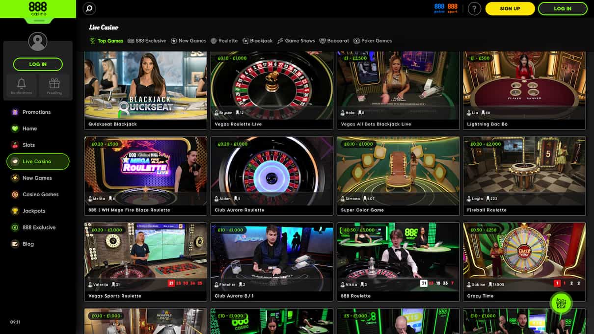 888Casino UK Gambling Site