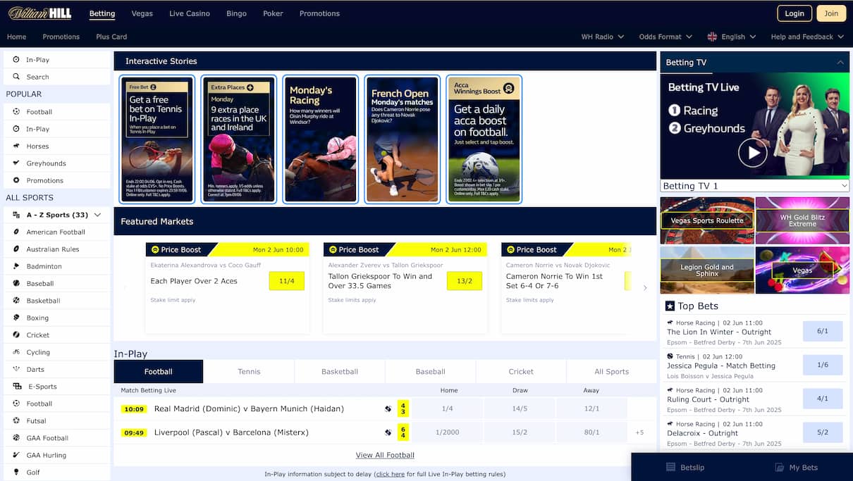 William Hill UK Gambling Site