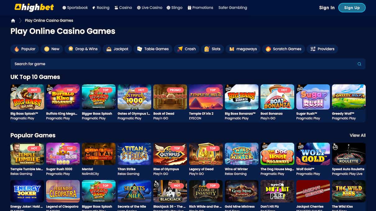 Highbet Safe Casino Site