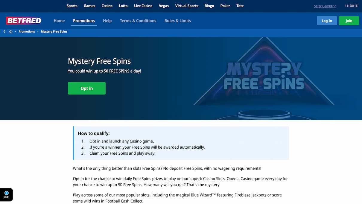 Betfred 50 free spins no deposit no wager