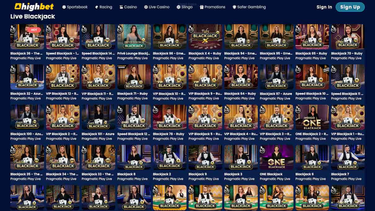 Highbet Best Blackjack Site
