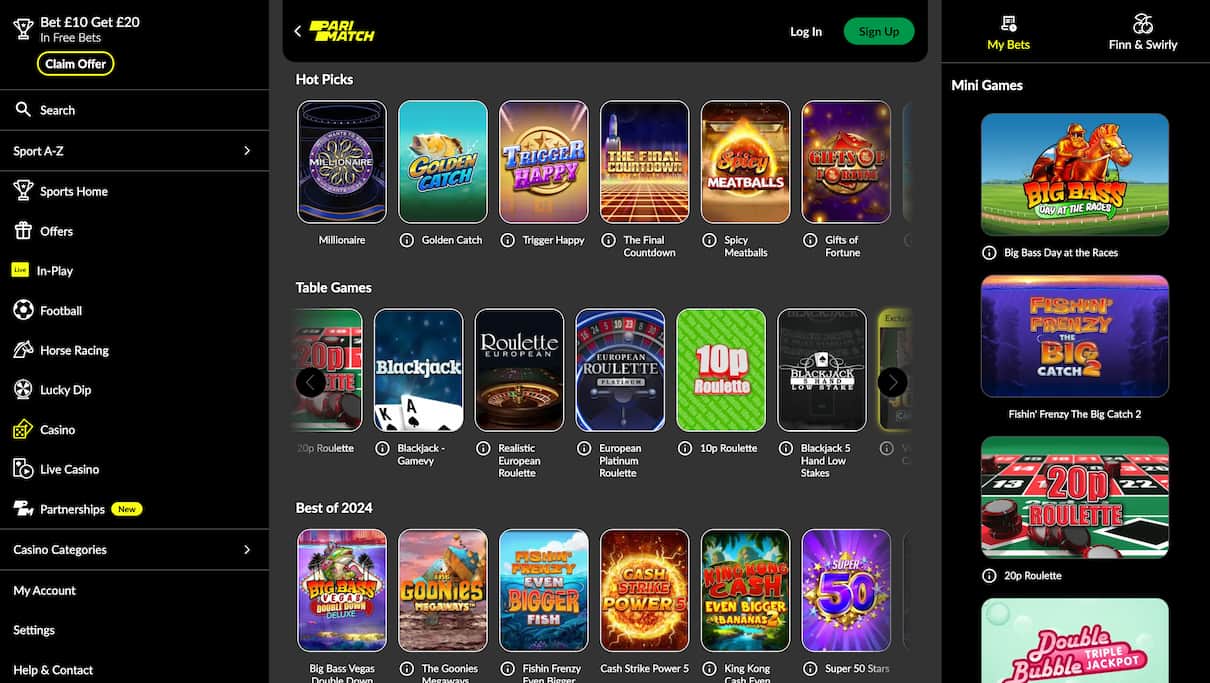 Parimatch Best Blackjack Site