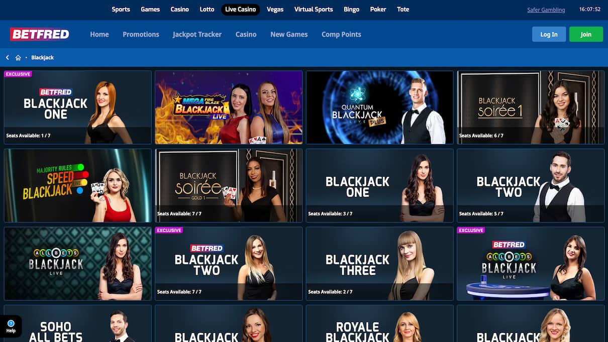 Betfred Best Blackjack Site