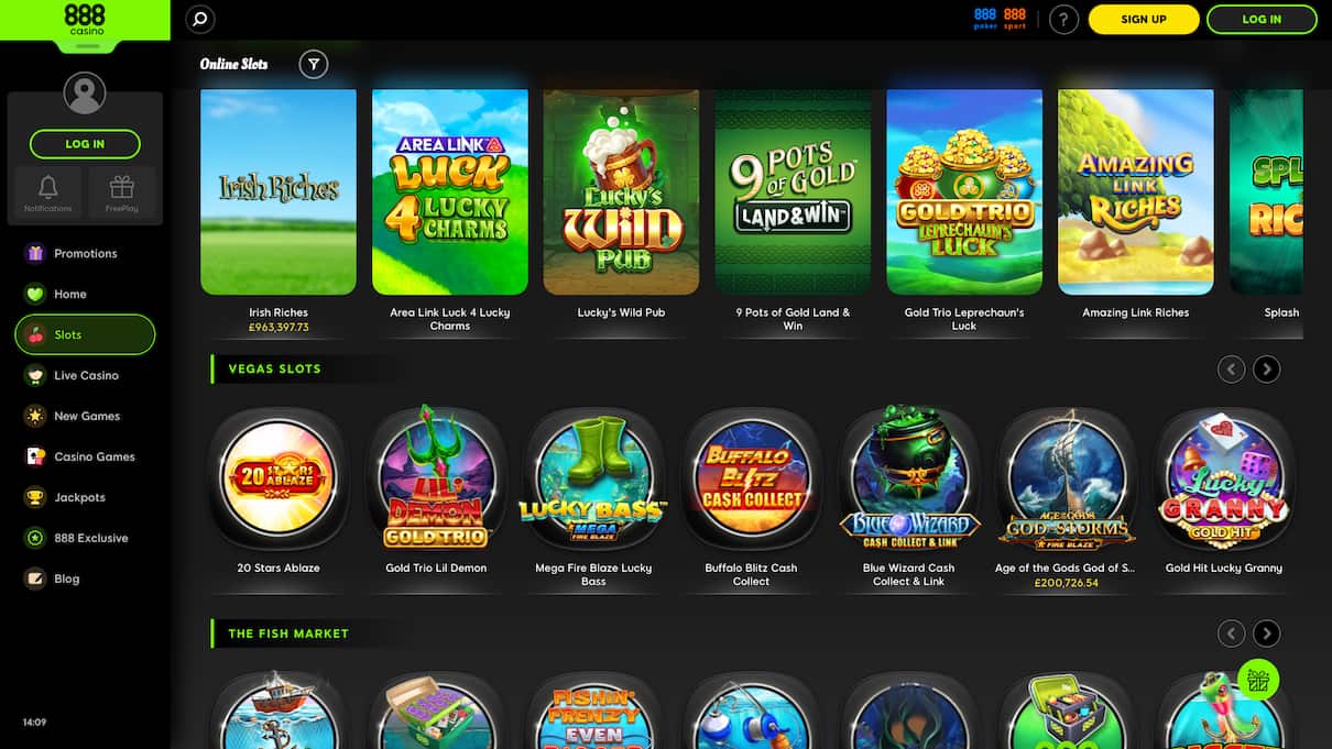 888Casino £1 Deposit Casino