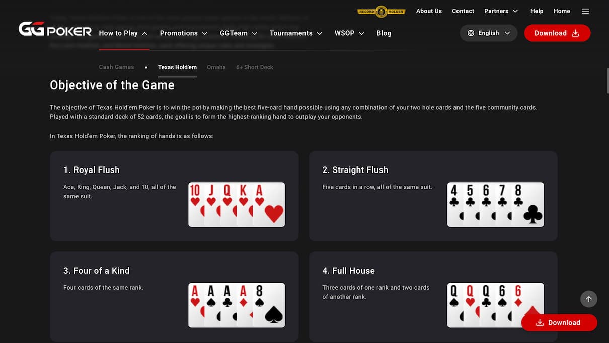 Texas Hold'em Royal Flush