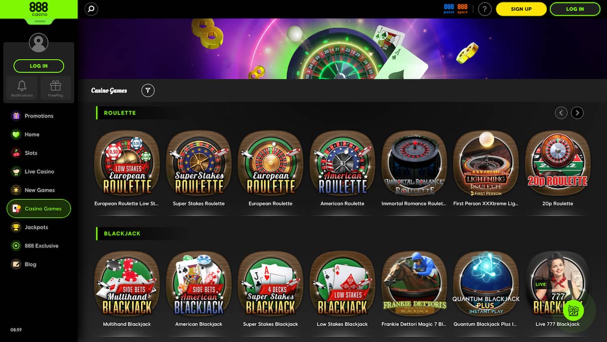 888Casino Curacao Casino