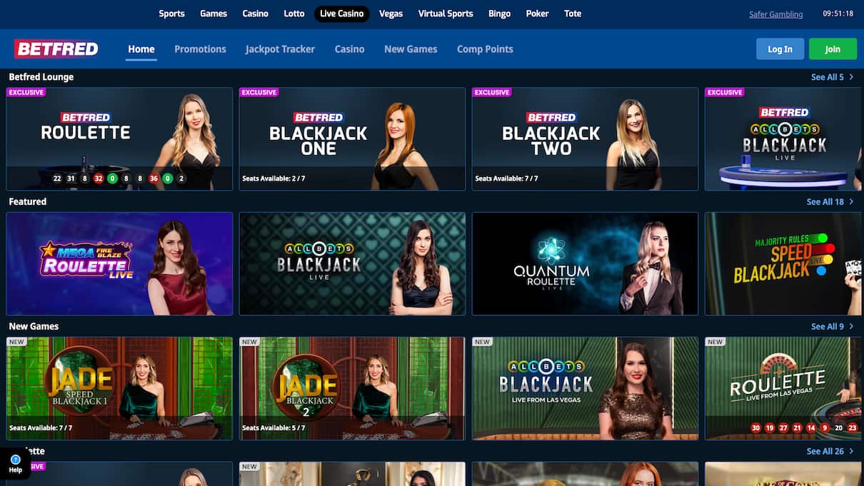 Betfred Curacao Casino