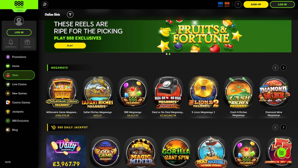 888Casino Non Gamstop Slots Site