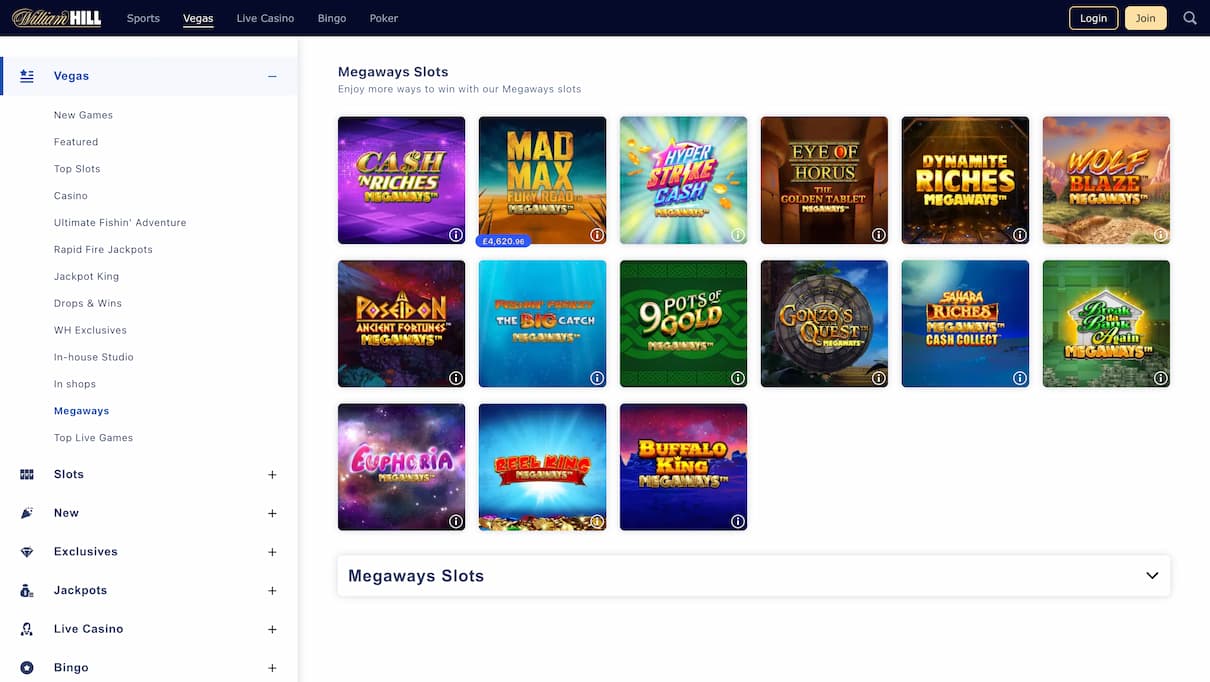 William Hill Non Gamstop Slots Site