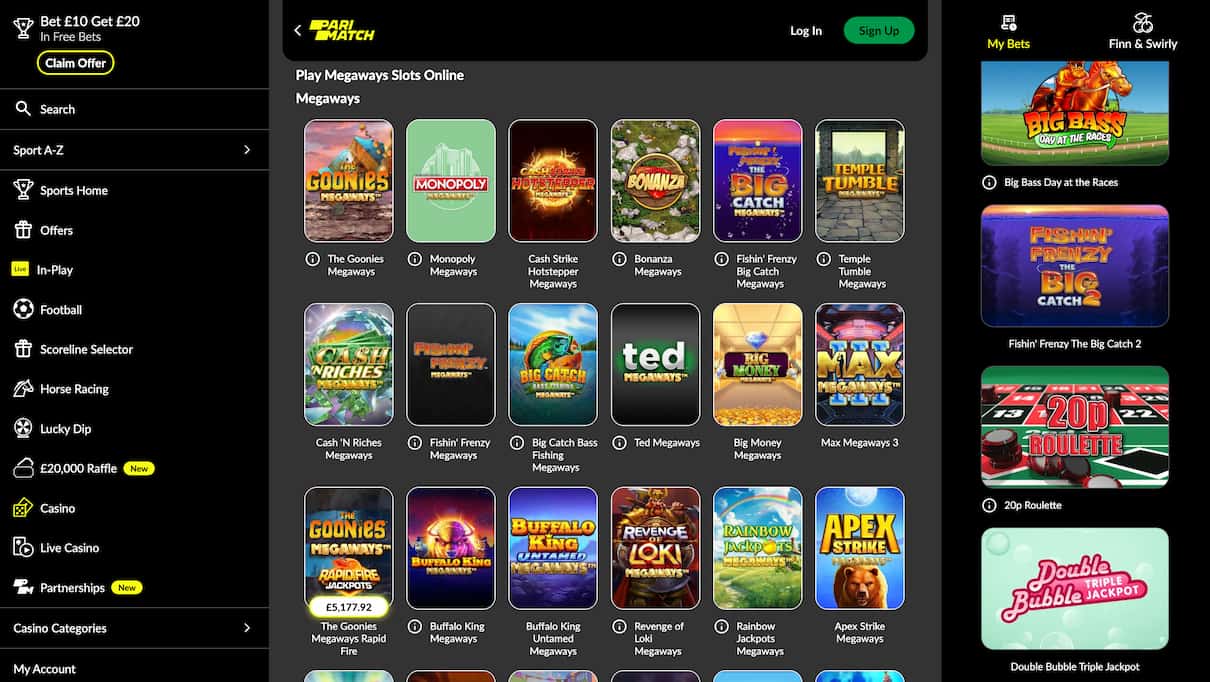 Parimatch Non Gamstop Slots Site