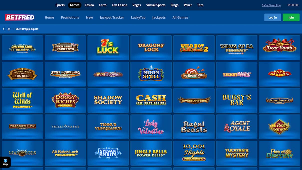 Betfred Casino Slots