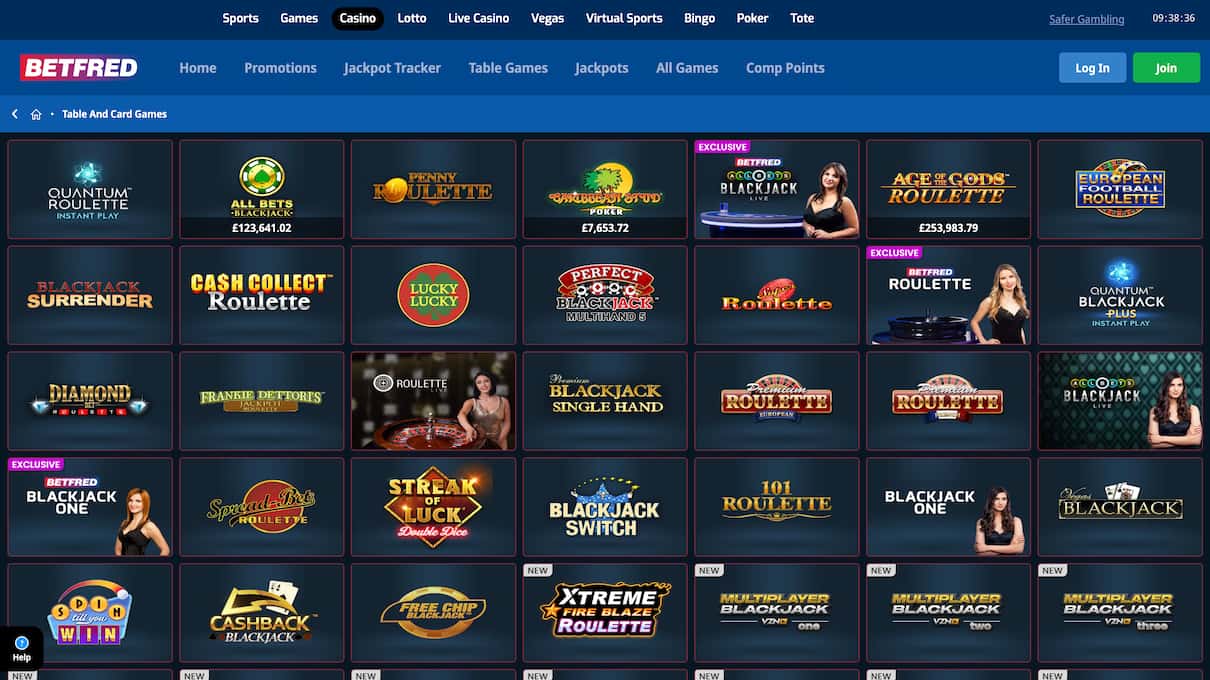 Betfred Table Games