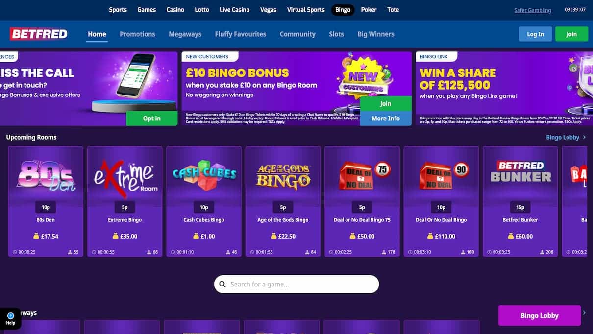 Betfred Bingo