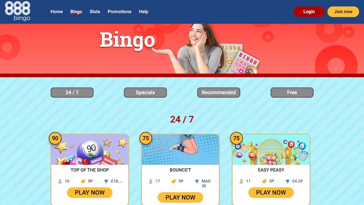 888Casino Bingo Not on Gamstop