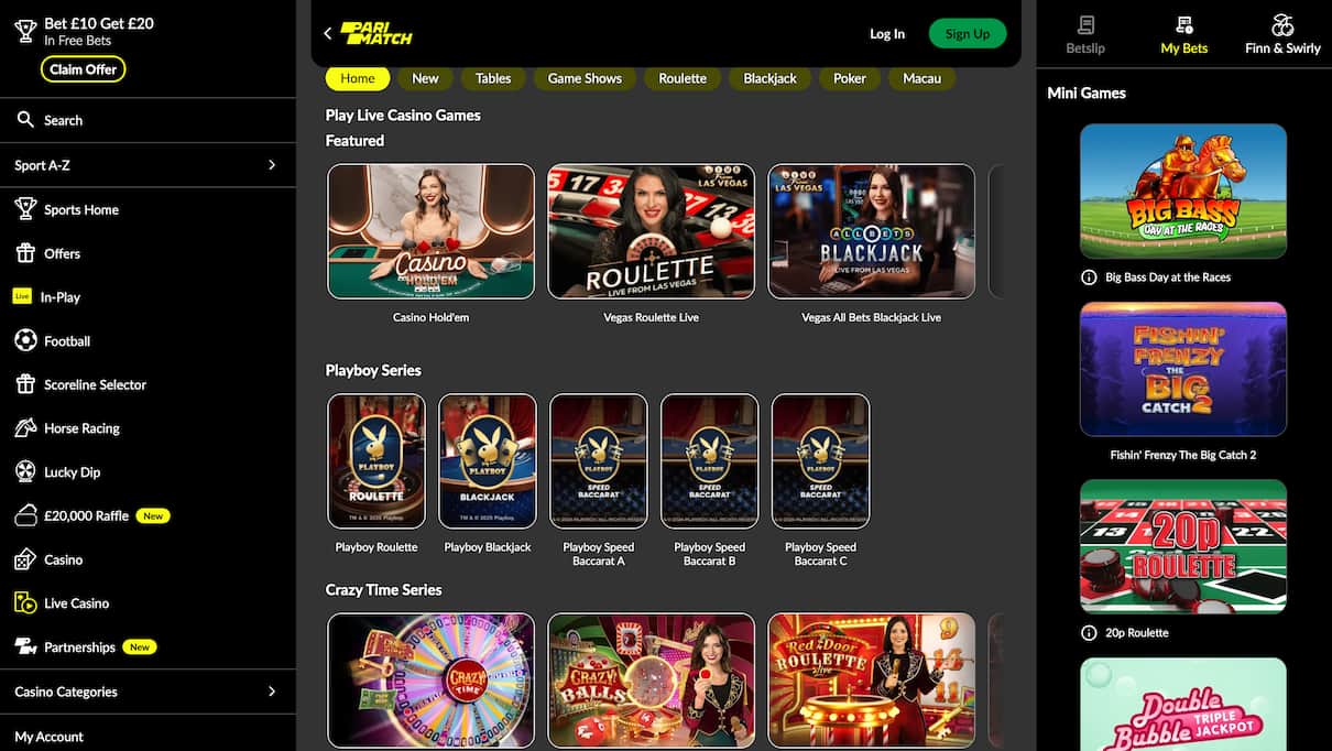 Parimatch Paysafecard Casino