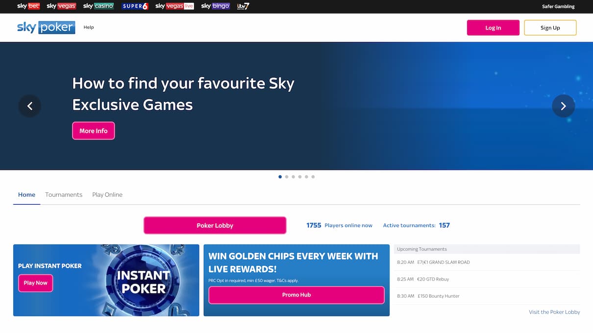 SkyBet Poker Review